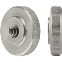 OPIOL QUALITY Tuercas moleteadas M4 de forma baja DIN 467 de acero inoxidable A1 (10 unidades) | Tuercas moleteadas…